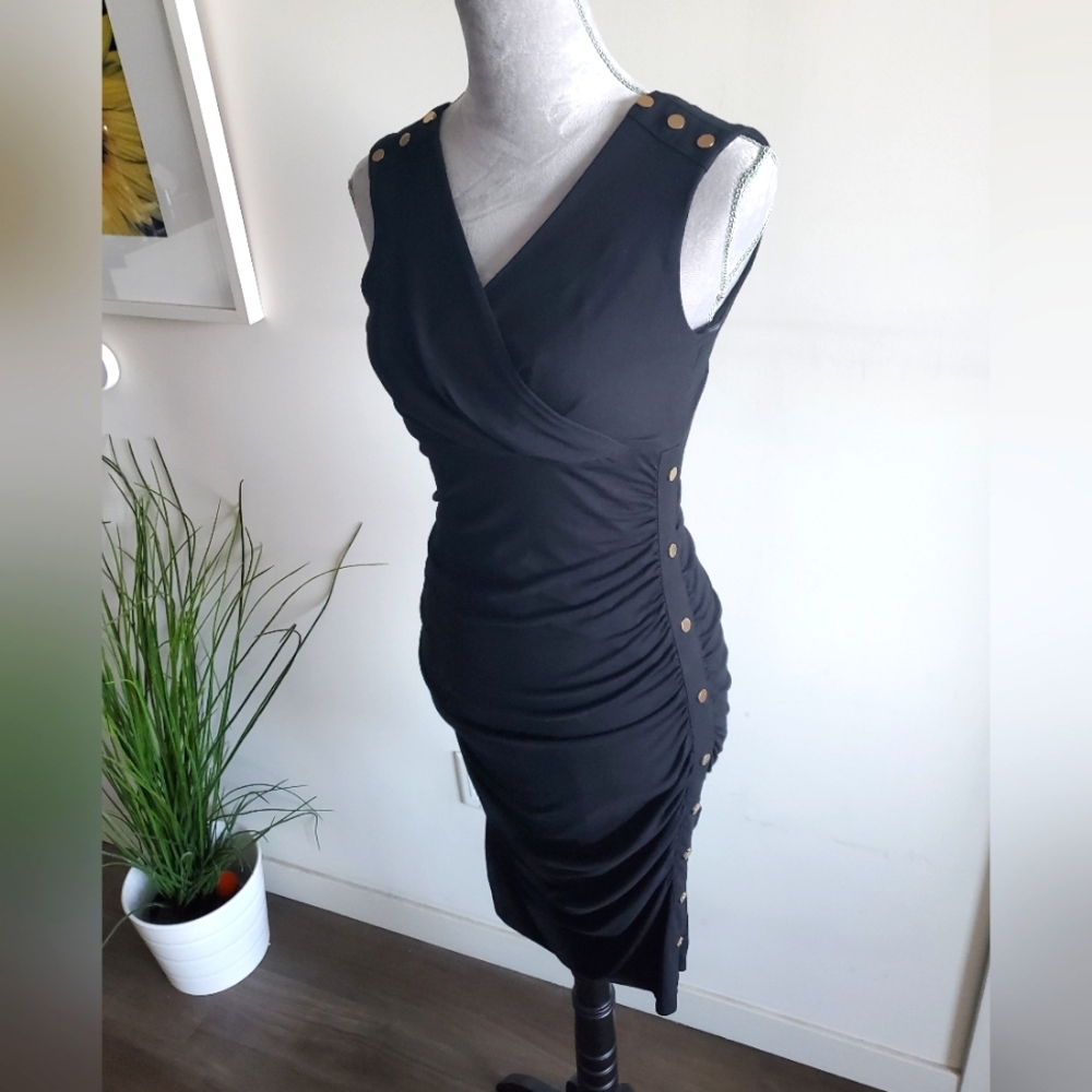 CACHÉ Black & Gold Dress